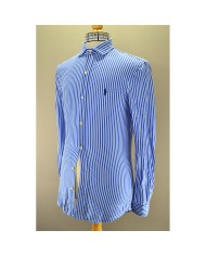 Ralph Lauren shirt long-sleeve blue M slim-fit