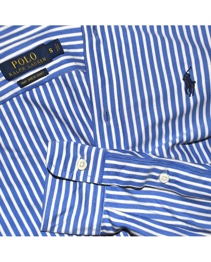 Ralph Lauren striped shirt long-sleeve blue S