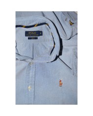 Ralph Lauren shirt long-sleeve blue M slim-fit