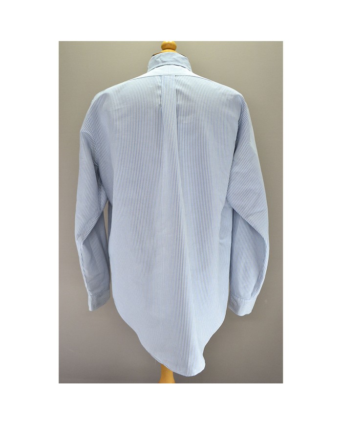 Ralph Lauren heavy shirt long-sleeve striped blue XL
