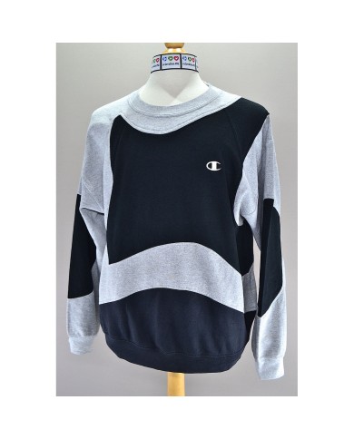 Champion reworked sweater black gray S Champion reworked sweater black gray S