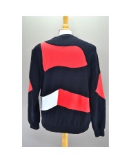 Nike reworked sweater black red L