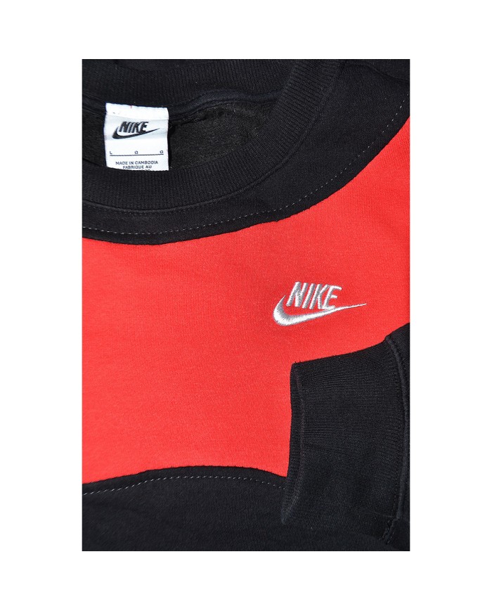 Nike reworked sweater black red L