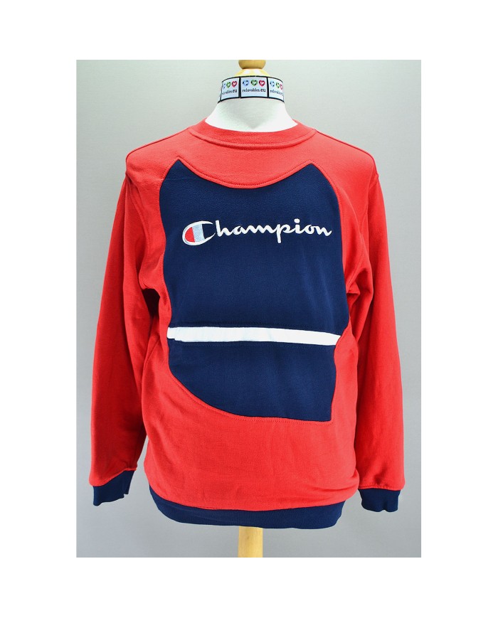 Champion reworked sweater red blue XL