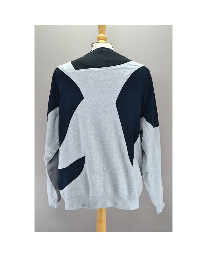 Adidas reworked sweater 3-striped black gray L