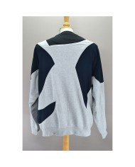 Adidas reworked sweater 3-striped black gray L