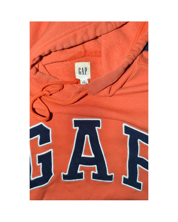 GAP reworked hoodie orange blue M