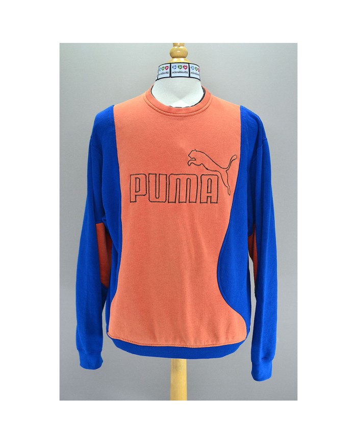 Puma reworked sweater orange blue L