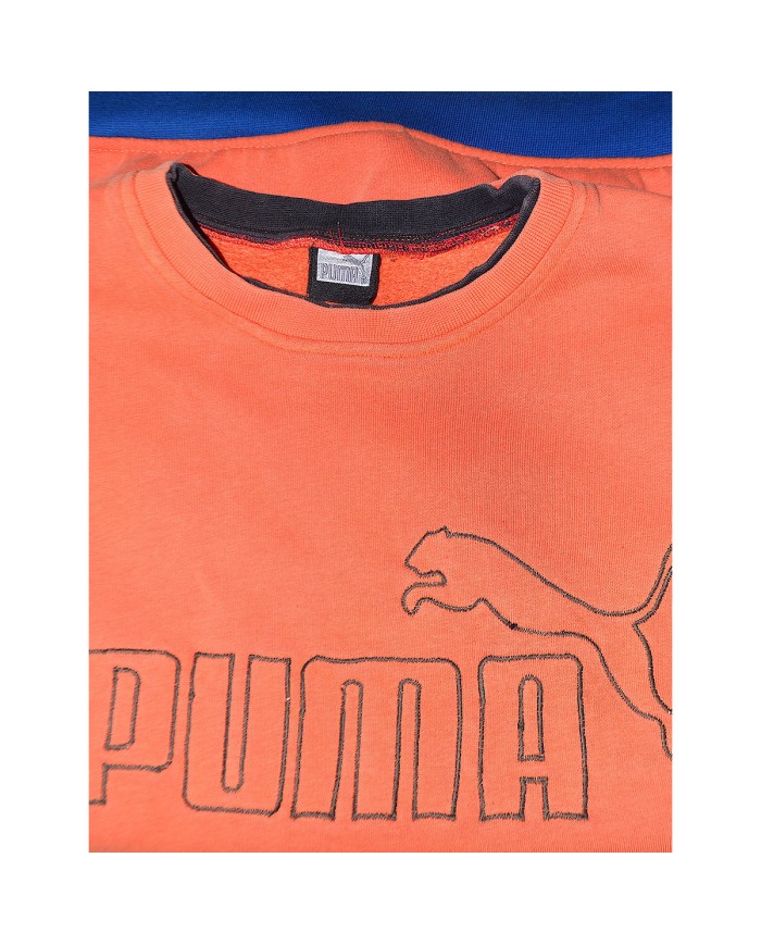 Puma reworked sweater orange blue L