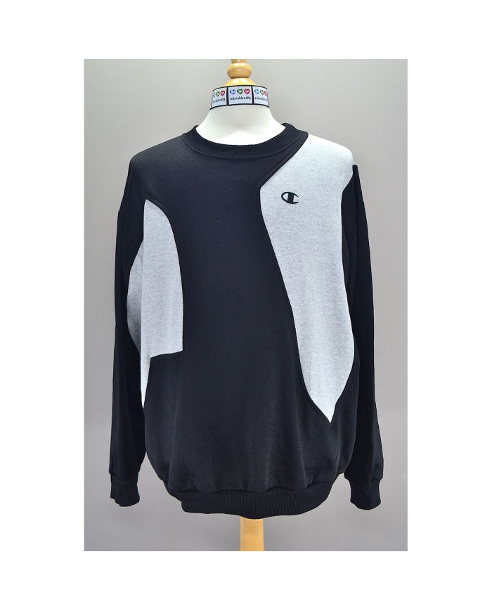 Champion reworked sweater black gray XL