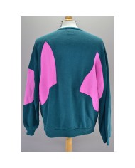 Nike reworked sweater green pink S