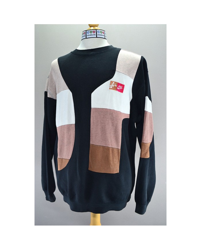 Nike Air reworked sweater black brown XXL