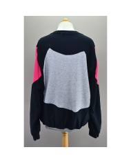 Adidas reworked sweater embroidered front logo gray black M