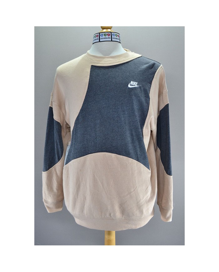 Nike reworked sweater pink gray S