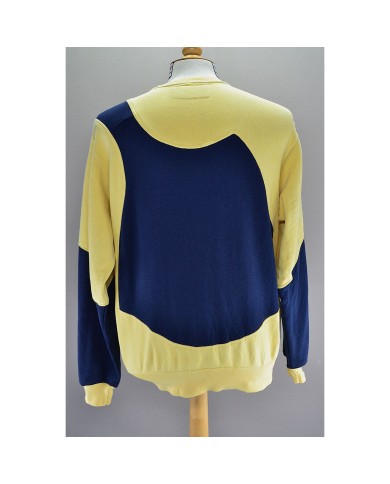 Champion reworked sweater embroidered front logo yellow black L