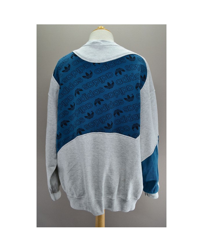 Adidas reworked sweater blue gray XL