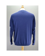 Champion reworked sweater embroidered front logo blue gray M