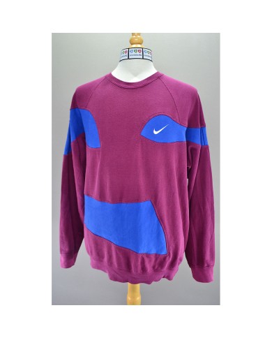 Nike reworked sweater red blue XXL