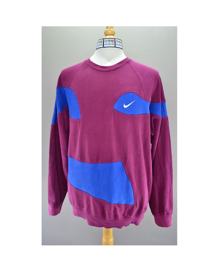 Nike reworked sweater red blue XXL