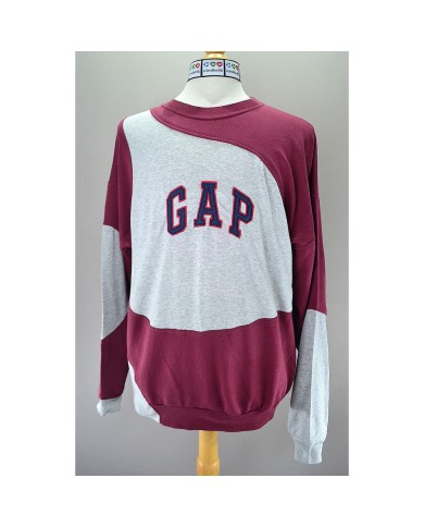 GAP reworked sweater gray  red XXL
