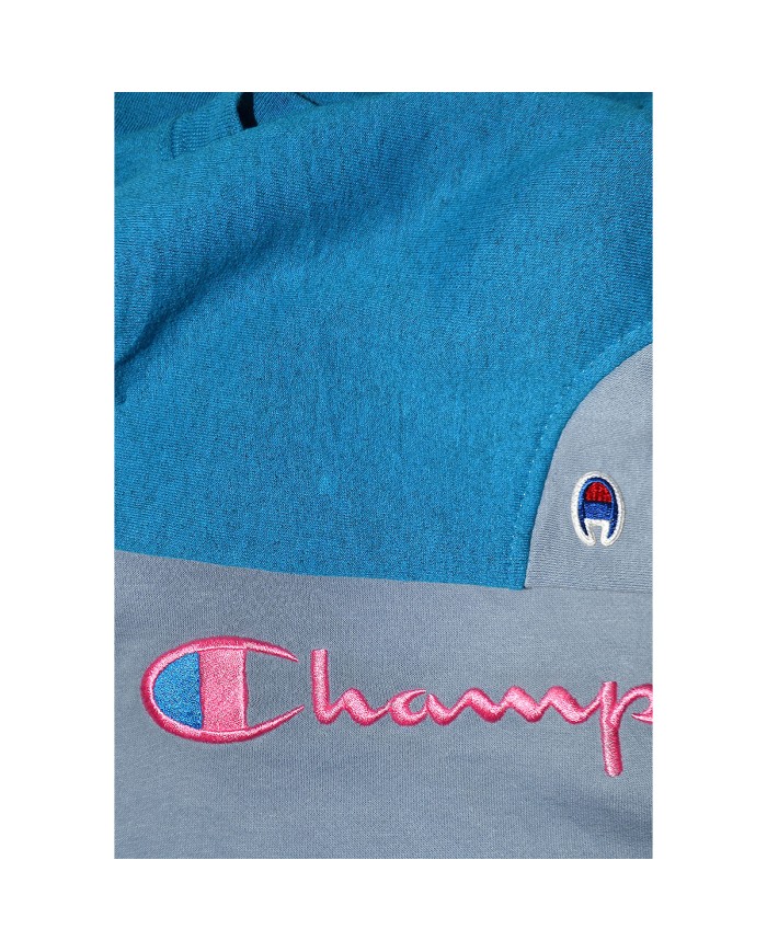 Champion reworked sweater embroidered front logo blue S