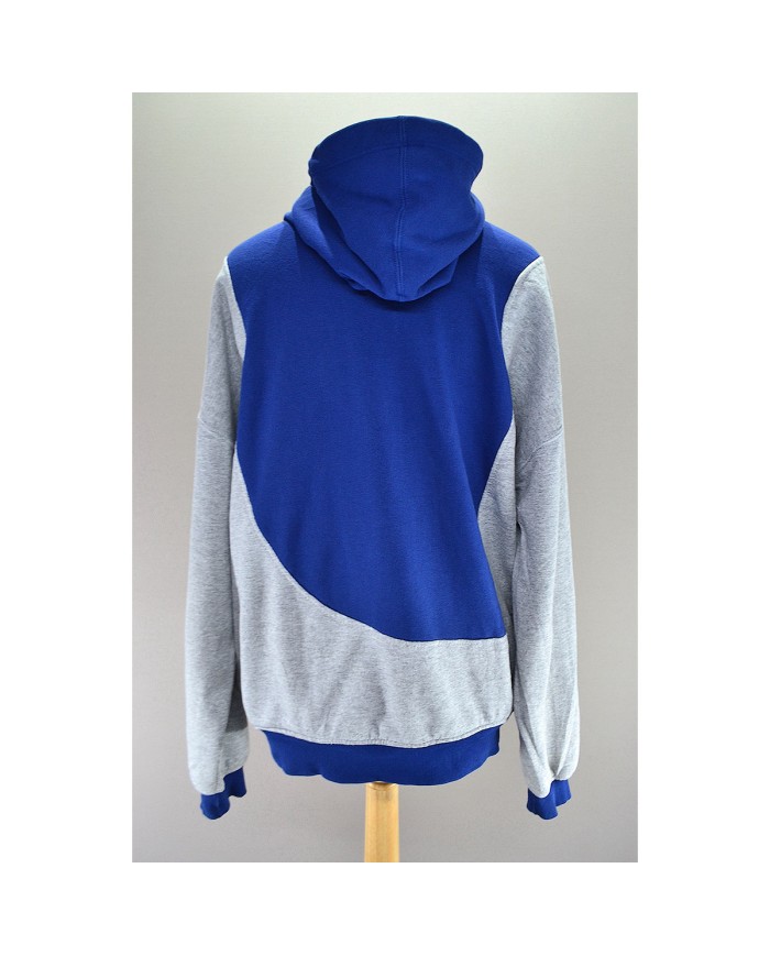 Puma reworked hoodie embroidered front logo blue gray M