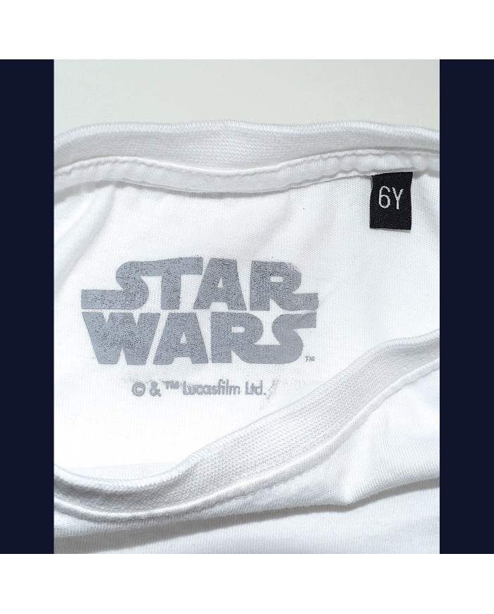 Star Wars t-shirt white 6 years