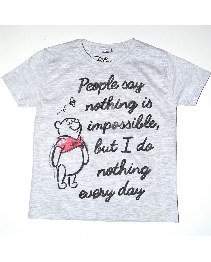 Disney t-shirt gray 3/4 years girl