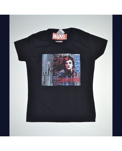 Marvel t-shirt black 3/4 years girl