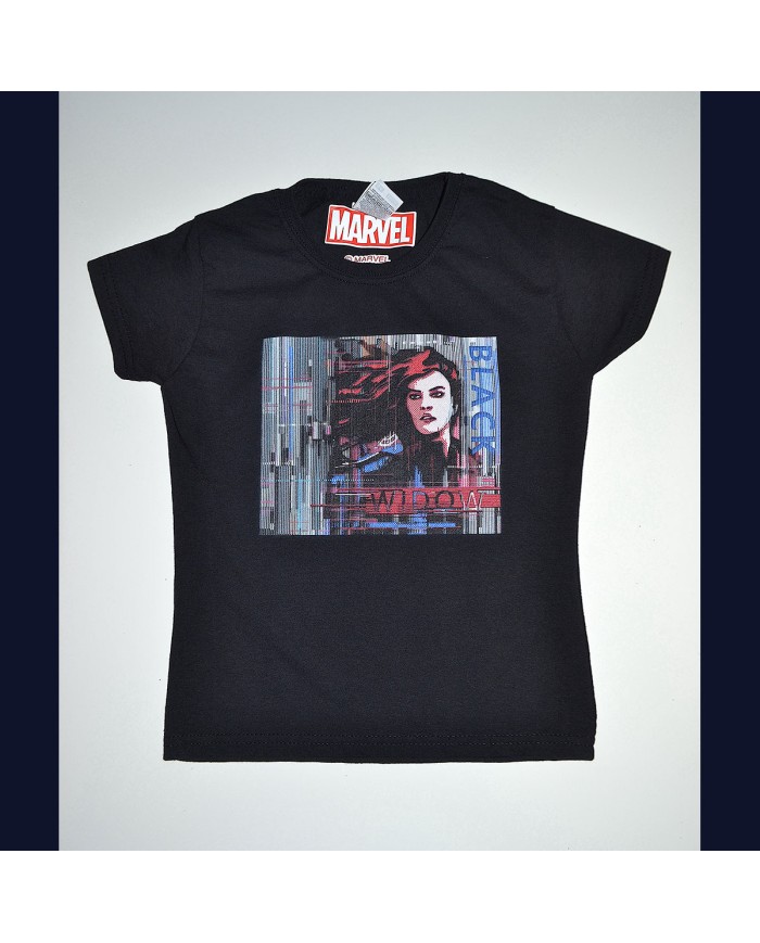 Marvel t-shirt black 3/4 years girl