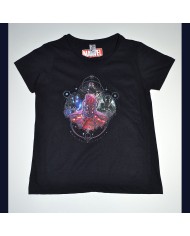 Marvel t-shirt black 3/4 years girl