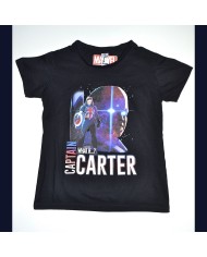 Marvel t-shirt black 5/6 years girl