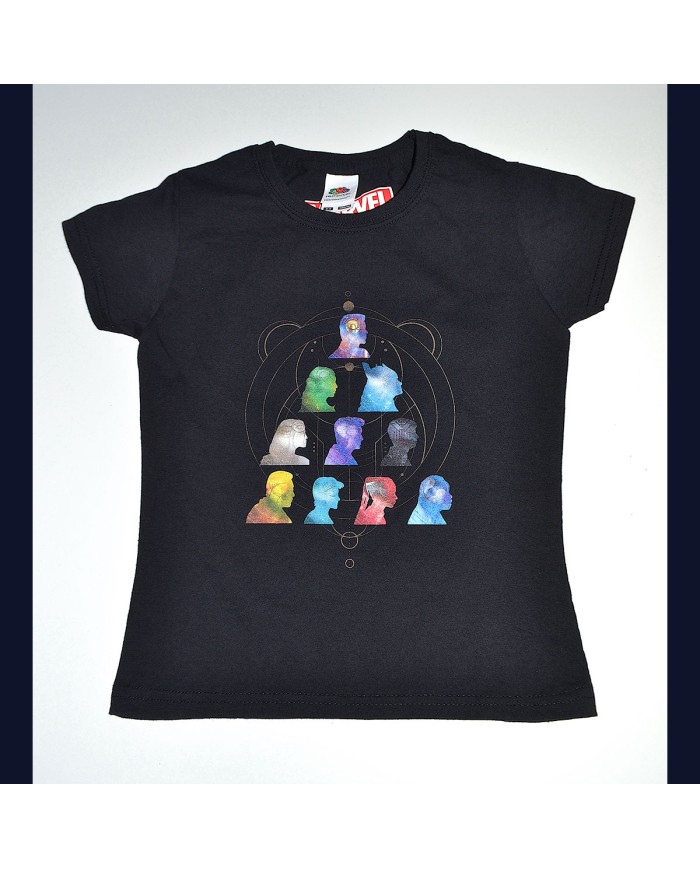 Marvel t-shirt black 3/4 years girl