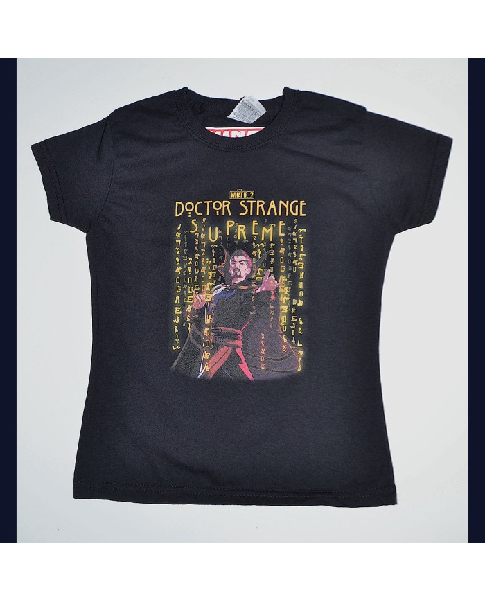 Marvel t-shirt black 3/4 years girl