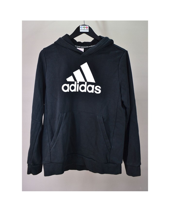 Adidas hoodie black L 13/14 years