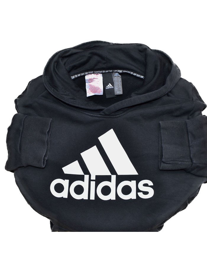 Adidas hoodie black L 13/14 years