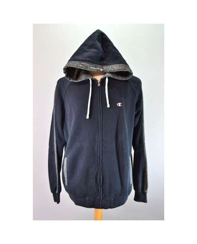 Champion hoodie zipper blue XL