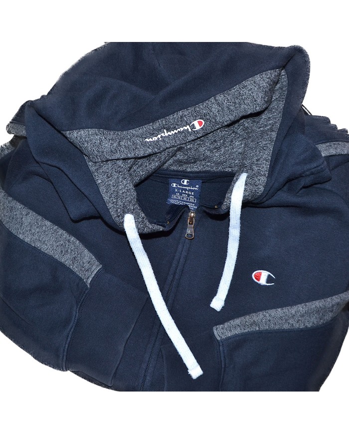 Champion hoodie zipper blue XL