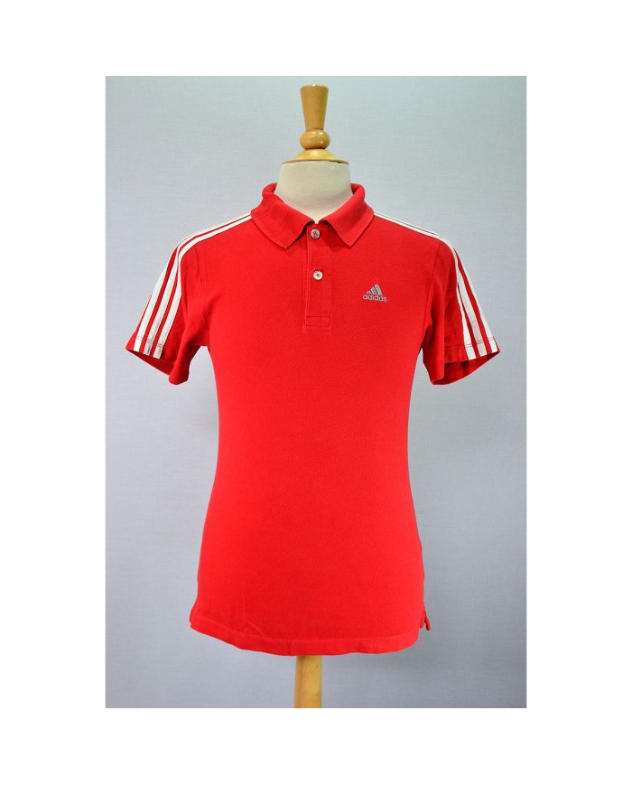 Adidas polo-shirt red S