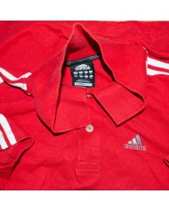 Adidas polo-shirt red S