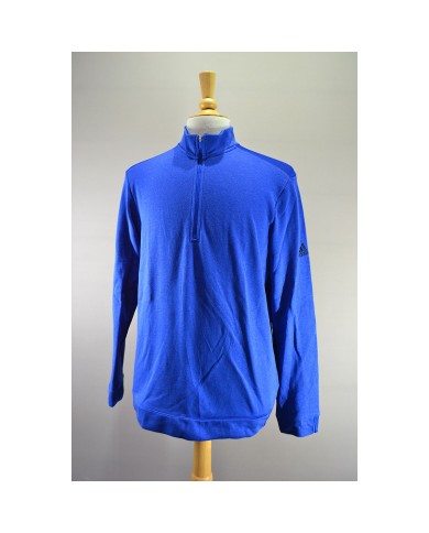 Adidas sweater zipper blue M