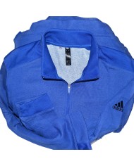 Adidas sweater zipper blue M