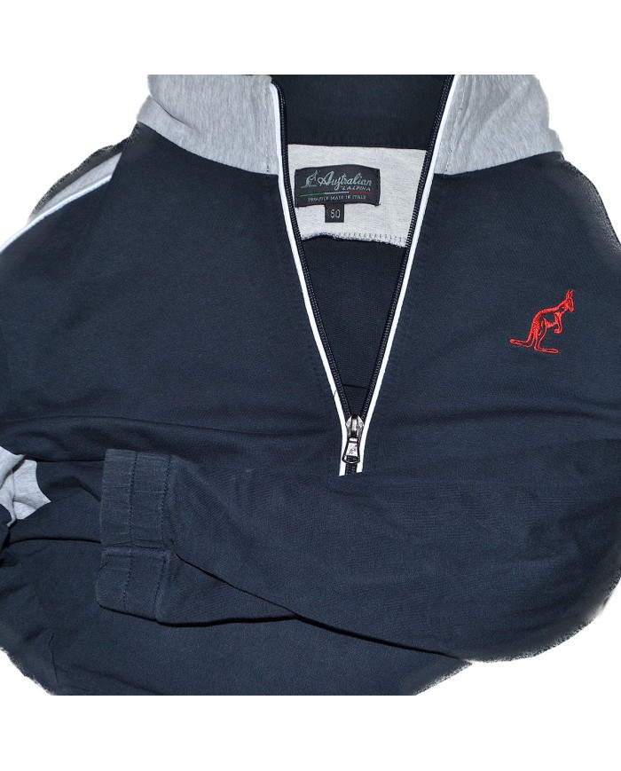 Australian track-jacket zipper black M