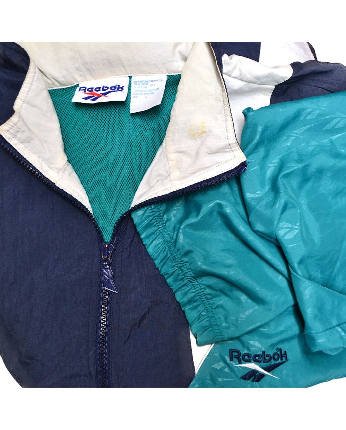 Reebok track-jacket zipper blue L