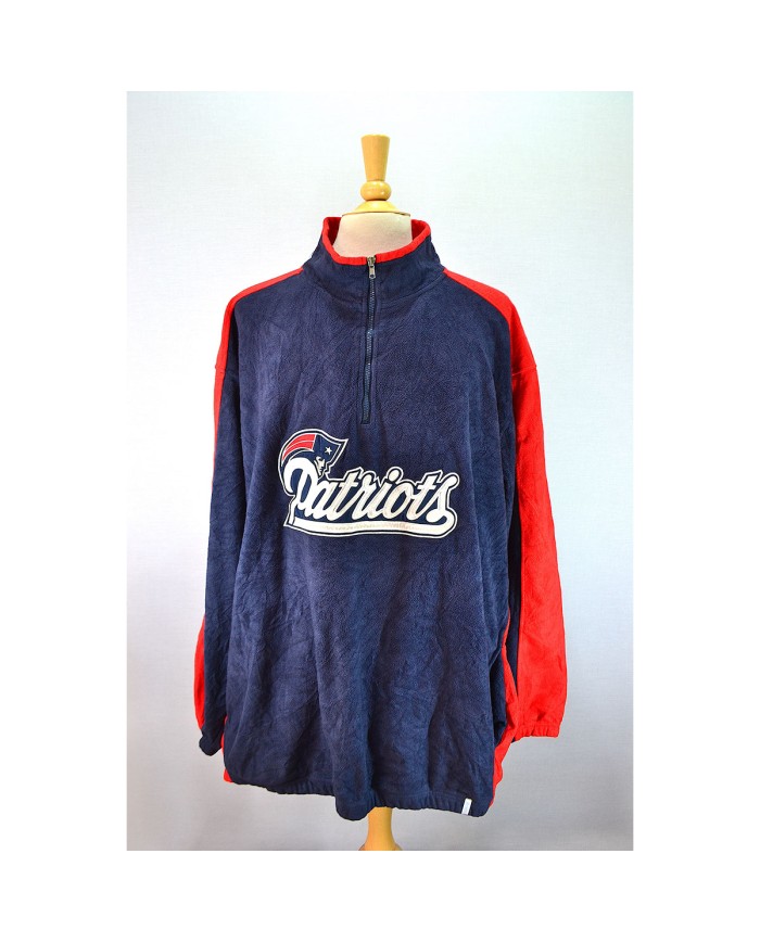 Reebok NFL PATRIOTS TEAM APPAREL vest zipper blue XXXXL