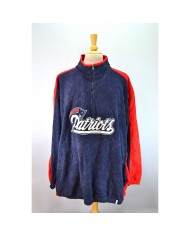 Reebok NFL PATRIOTS TEAM APPAREL vest zipper blue XXXXL Reebok NFL PATRIOTS TEAM APPAREL vest zipper blue XXXXL