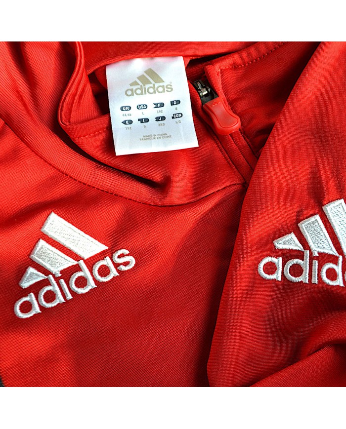 Adidas vest zipper red L