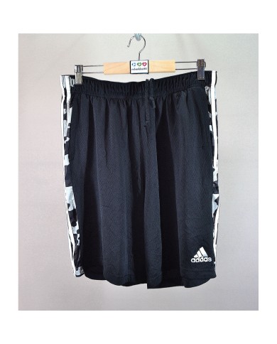 Adidas short 3-stripes army-print black L