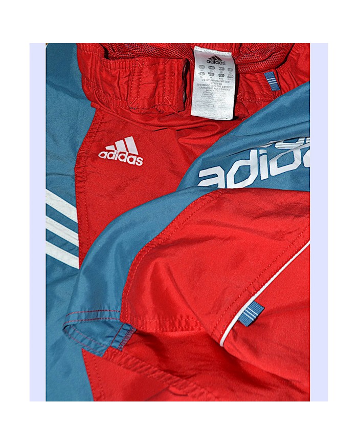 Adidas swim short 3-stripes red XL
