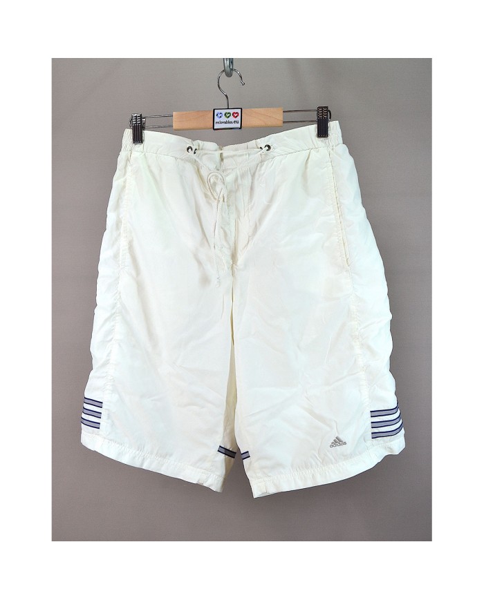Adidas swim short 3-stripes white S